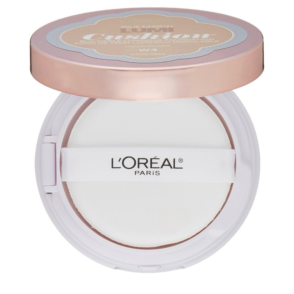 L’OREAL PARIS True Match Lumi Cushion Foundation W4 Natural Beige NEW NIP - Picture 3 of 8